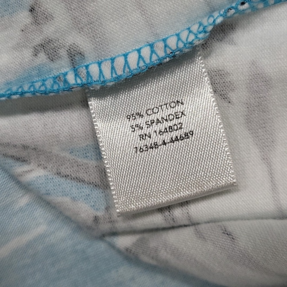 Christopher & Banks Penguin Polar Bear Graphic Print Top Petite XL Blue L/S Tee - Picture 8 of 9